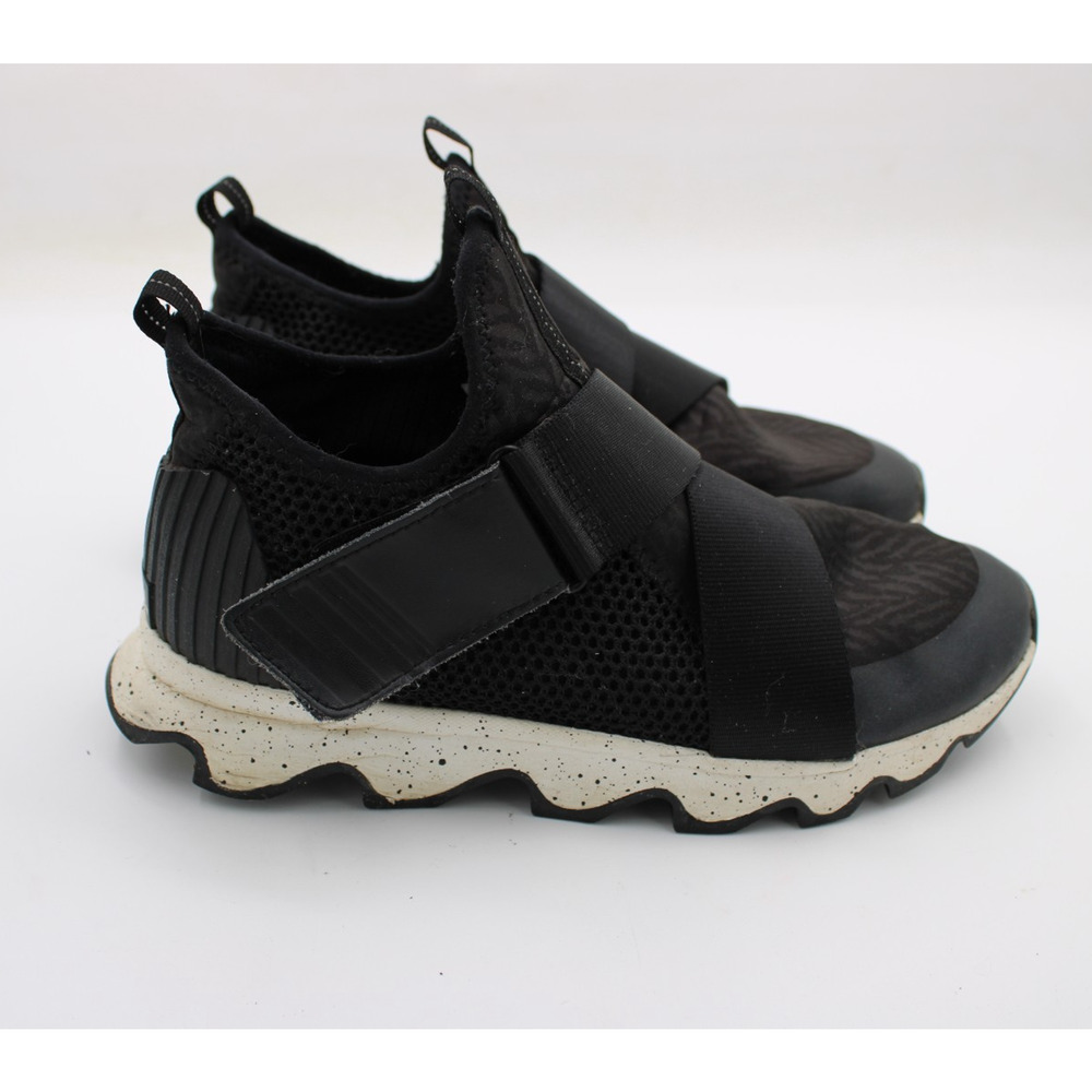 Sorel Kinetic‎ LL3507-010 Sneaker Women's Sz 8 Black Lace Up Running Shoes